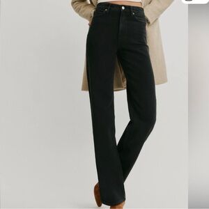 Reformation Black Wilder Jeans